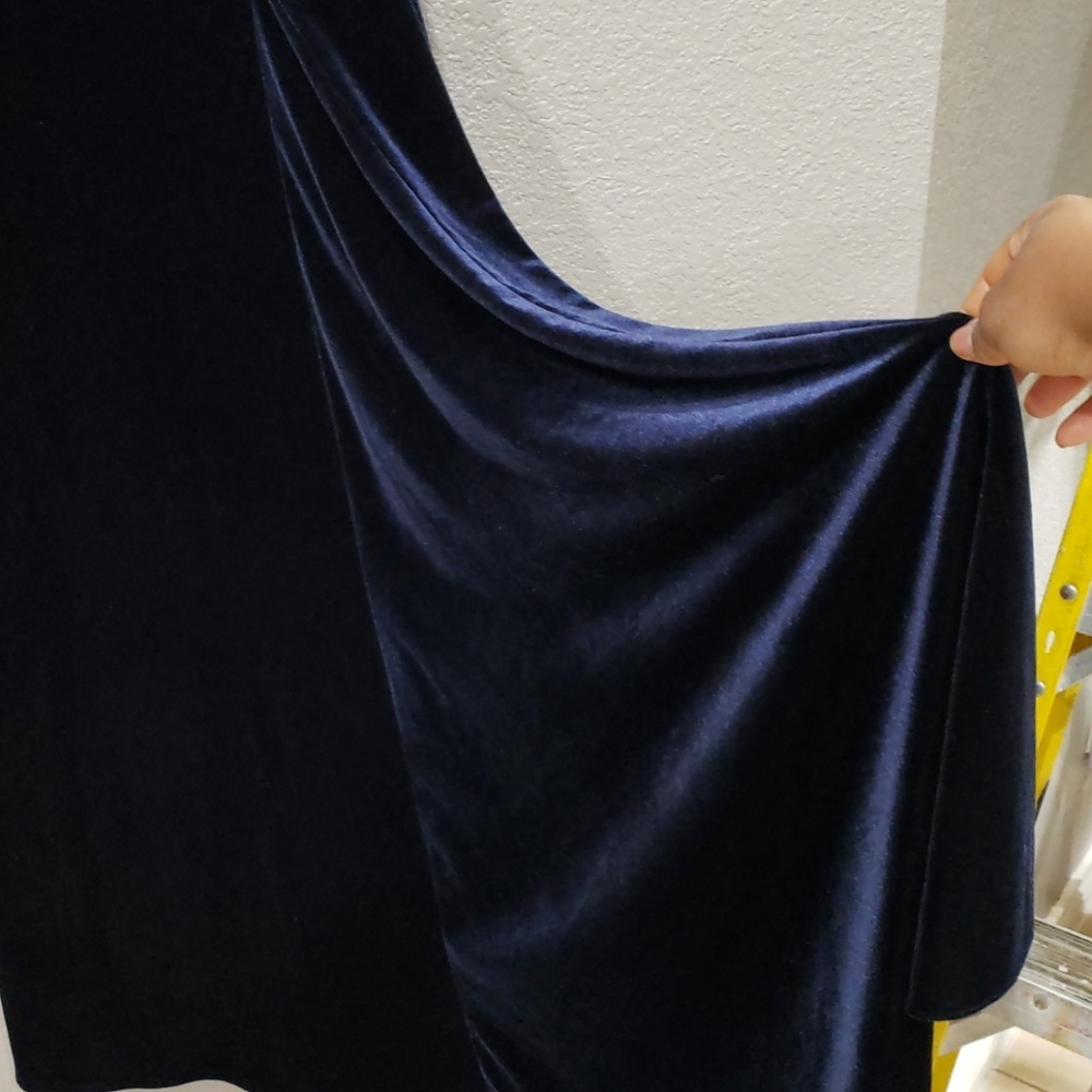 Adrianna papell navyblue velvet* outfit #12019 - Picture 4 of 7